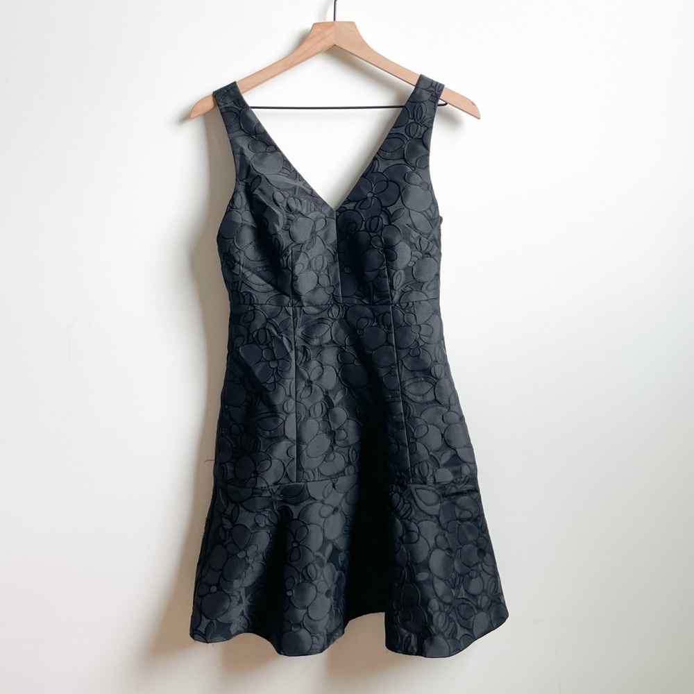 Black floral design J. Crew summer dress - Picture 2 of 3